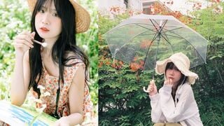 Em nhìn ngây thơ nhưng cực kỳ dâm khi em quỳ doggy cong mông cao trên giường. Lồn múp