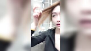 Quỳnh Chi đi Học, Mặc Legging vào WC Show Vú Loli lồn rậm Chát Sex, Khoe Vú Lồn rậm