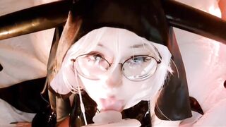Em xinh kính cận làm ASMR liếm mút đeo tai nghe để cảm nhận nha anh em