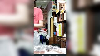 Gọi điện trực tiếp thử đồ hầu gái mới mua shoppee