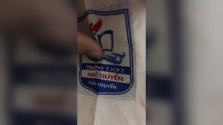 Bé Trinh 2k10 THPT Ngô Quyền - Thái Nguyên vào nhà nghỉ ôn bài cùng bạn thân