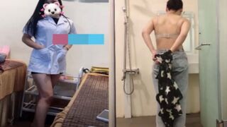 Đụ với bác sĩ cùng cơ quan của vợ