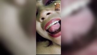 Chị mbbg call video cùng trai trẻ mặt dâm đãng kích thích