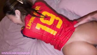 asian babe celebrates the world cup with a creampie Nicole Doshi