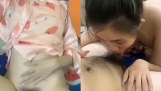 Đang đụ với trái thì chồng kêu về đón con