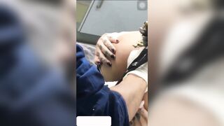 Quay lén em gái đi xăm lỗ đít