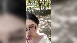 Đôi vợ ck Việt trẻ dâm thích chơi public tại Paris"em muốn làm con đĩ của anh" #1