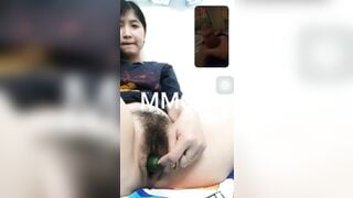 call thủ dâm cùng em ghệ dâm em lấy dưa leo thủ dâm luôn