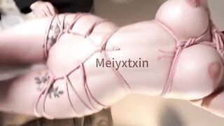 Trói con bạn thân Vú To Lồn ko lông, Tạo thành bộ đồ sexy Muốn djt vcl ra