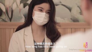 Cô bác sĩ dâm đãng bím múp chăm sóc đặc biệt cho a bệnh nhân bị rối loạn cương dương