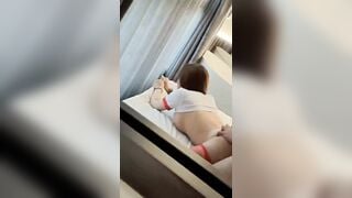 Cùng Em Bí thư Loli Mông to, Lút Cán Doggy Djt nhau trước Gương quay video