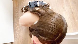 C dâu mông to bím múp khỏa thân bò dưới sàn gạ e trai đụ bắn ngập lồn chị