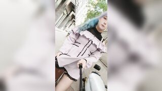 Gái xinh ladyboy thích khoe cu thủ dâm cho trai xem dâm đãng phần2