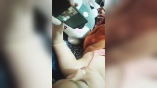 Em gái cho anh trai nghịch vú