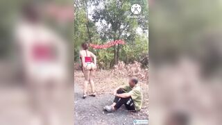 Em Mỹ Hạnh mông to dâm show hàng trc mặt cụ nông dân móc lồn giữa đường #1