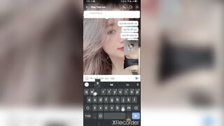 Idol tiktok Phan Trâm Anh vú bự lồn dâm cực xinh lộ clip chat sex móc lồn dâm