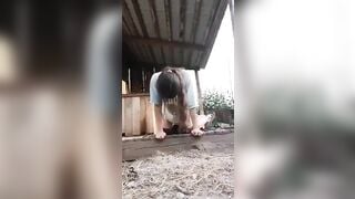 Cô chủ nghịch cho tý thì bị địt