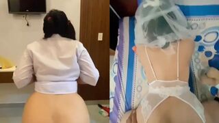 Đè em họ mới đi học về còn bắt em cosplay cô dâu