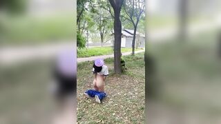 Em học sinh show dâm sau lưng người lạ P3