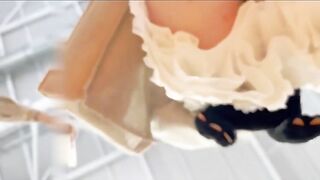 uay lén dưới váy gái xinh có bé còn không mặc quần lót - phần 17