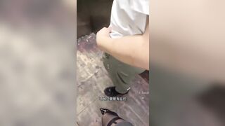 Gạ Bảo Vệ già lên sân thượng, Bú Liếm Cu Nghịch Bóp vú thủ dâm public