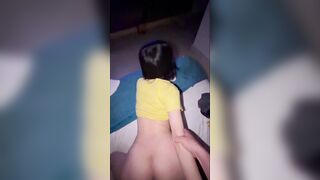 Bé rau sinh viên năm nhất mình dây ngồi trên ng a cưỡi sướng lồn bịt mồm rên rỉ