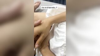 THỨ NỨNG LỒN, lồn thì đang cho tg khác địt mà nch với chồng như thế