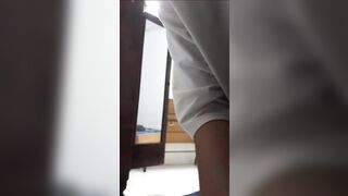 em gái mưa lớp 10 lồn đẹp lún phún lông tập tành với dưa leo - phần 5