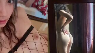 Gấu việt xinh lồn đẹp thẩm du trước gương cực phê