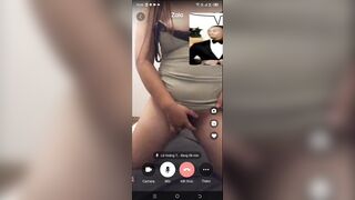 Call video móc chim chảy nước ướt màn hình