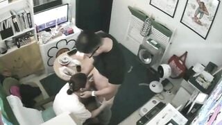 Hack cam phòng nhân sự, Sếp Djt nữ nhân viên Loli bú cu, Doggy Djt đủ tư thế lồn múp