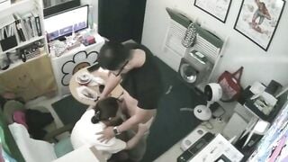 Hack cam phòng nhân sự, Sếp Djt nữ nhân viên Loli bú cu, Doggy Djt đủ tư thế lồn múp