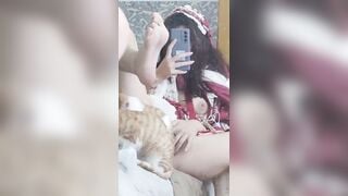 Em rau 2k6 mới lớn vú to lồn non khoe hàng thủ dâm