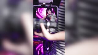 Yuuemilyn cosplay cô thỏ đen vú bự xinh đẹp dâm đãng để chụp ảnh khiêu dâm