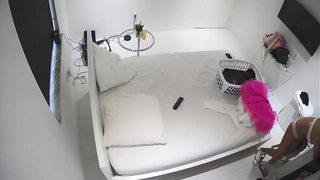 Hack Camera Phòng Ngủ Em Gái Bikini Màu Trắng
