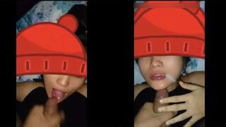 Xuất đầy miệng tình nhân hàng hải