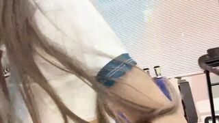 Tập Gym khiêu dâm, 2 gái xinh Vú To Tập Gym Vú Loli mình dây Lồn Múp móc lồn live sex