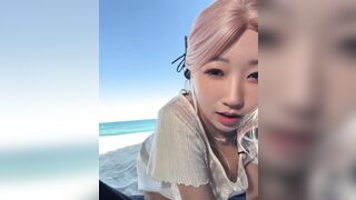 Gái xinh vú to tròn lồn múp ra biển ngôi live sex dâm đãng