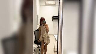 Mình dây khoe dáng trước gương 1