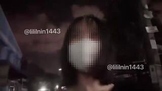 Teen xinh public ra đường cho người là xoa vếu