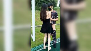 Gái public cho người lạ đụ ở sân banh P4