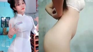 Clip Sex Mỹ Duyên Nữ Sinh Love 10 Trong Tà Áo Trắng