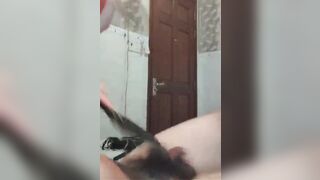 Đốt lông buồi con chó, địt mẹ kêu như bị thiến hahaa