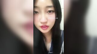 Korean sexy camgirl masturbation in a school uniform