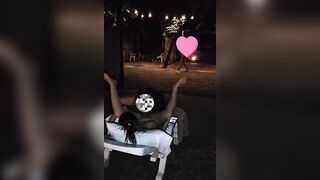 Đỉnh cao public, vác giường ra trước resot để chịch