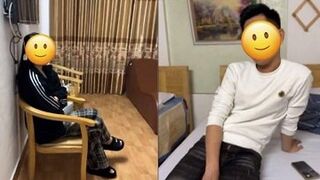Lộ clip sex chồng cùng nhân viên của vợ địt nhau